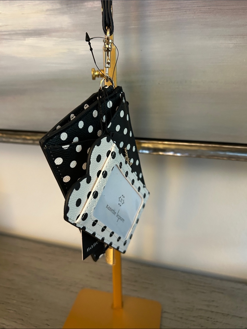 Nanette Lepore Polka Dot Wristlet and Cardholder - NWT - Picture 3 of 8